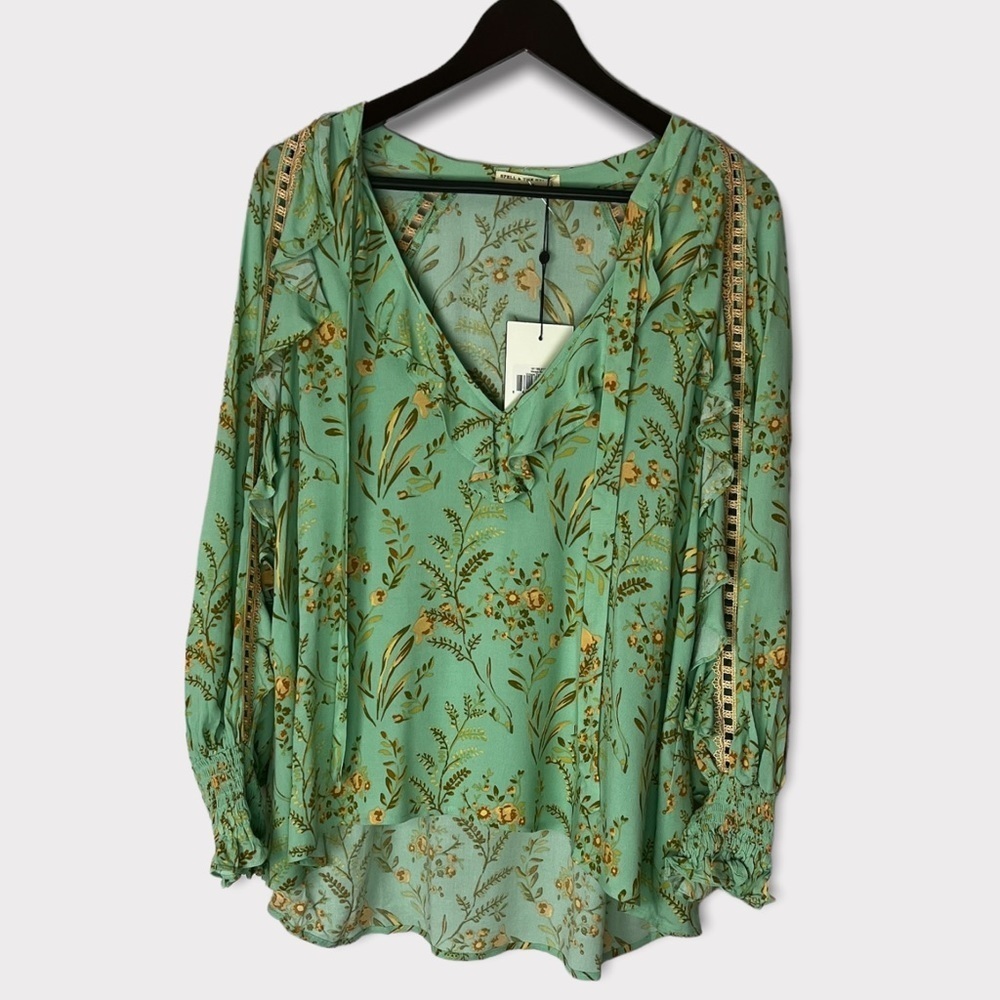 Spell & The Gypsy Maisie Blouse in Turquoise Sz S NWT - Picture 4 of 16